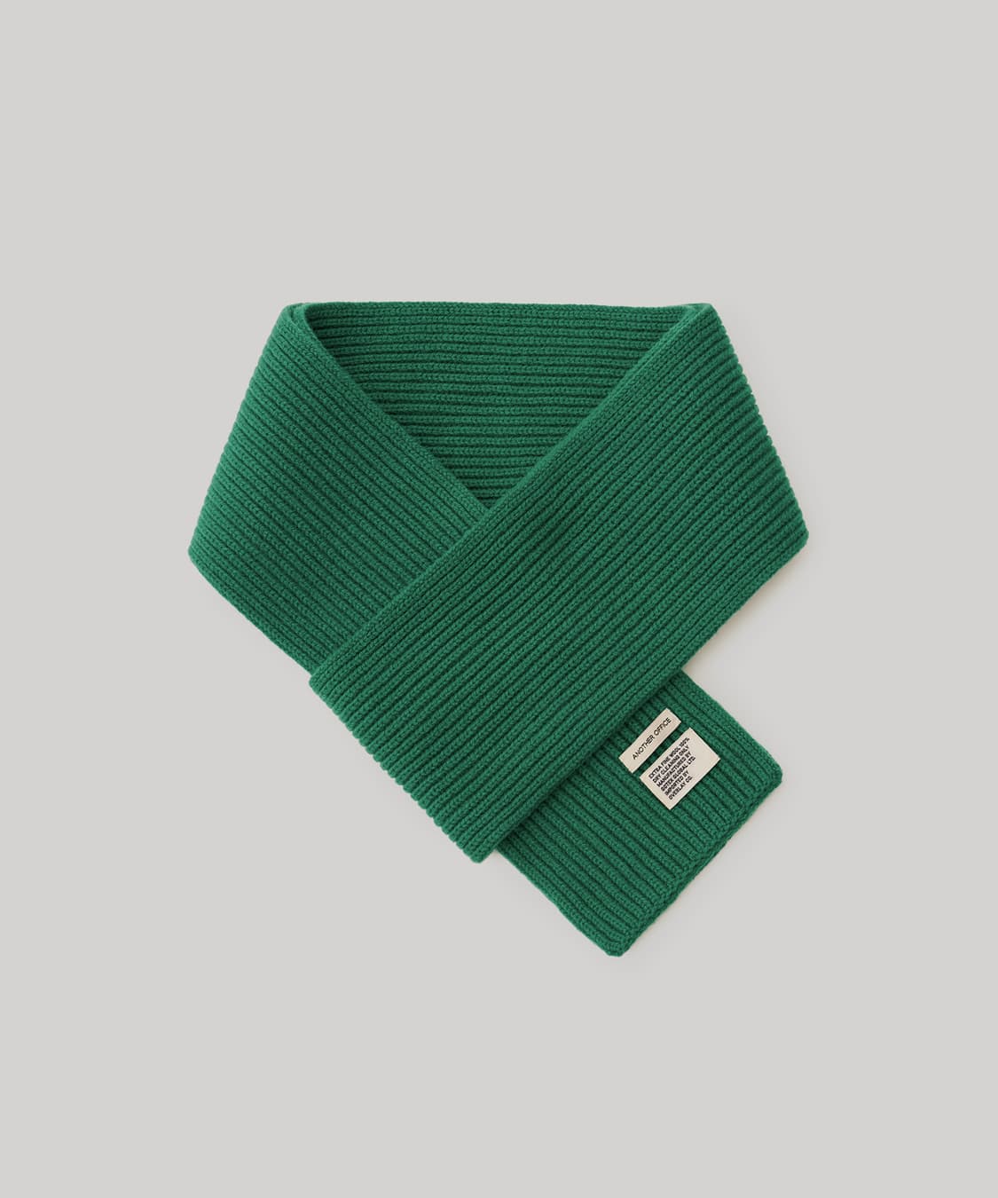 어나더오피스 엑스트라파인울 100% 머플러 포레스트그린 목도리 상품이미지6