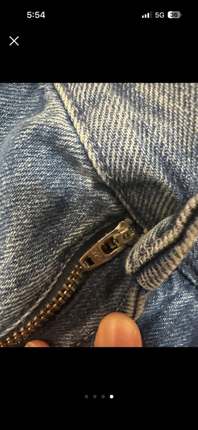 보관만해둔 유니클로 배기커브진 25(63.5) 중청 팝니다 상품이미지4