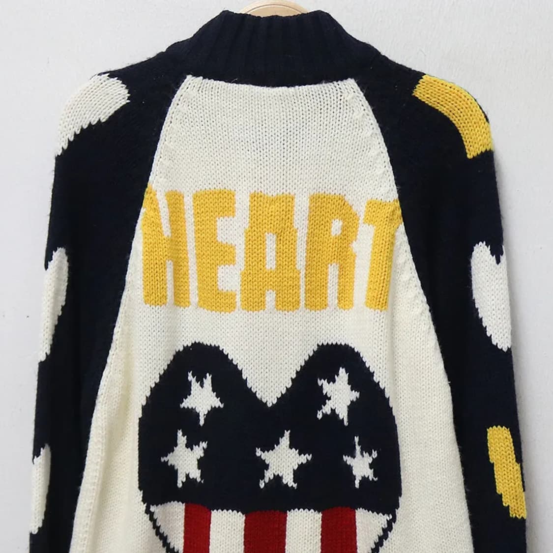 TOROPPO 하트 포인트 니트 집업 62878 상품이미지7