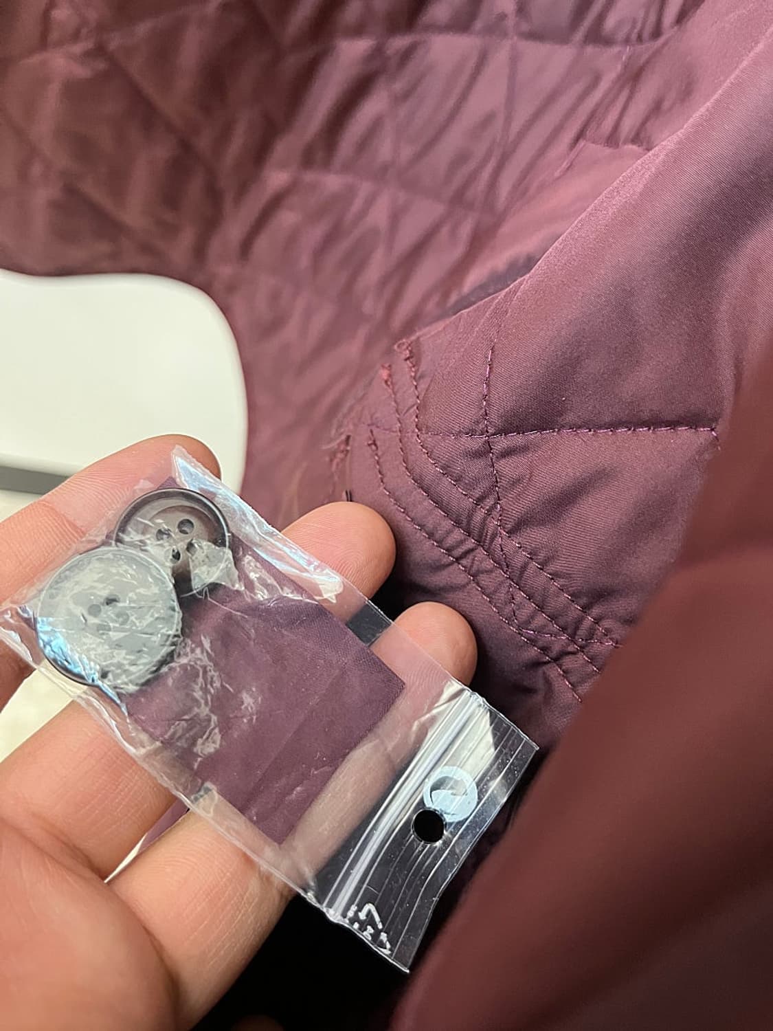 105) 던힐 버건디 누빔자켓  상품이미지10