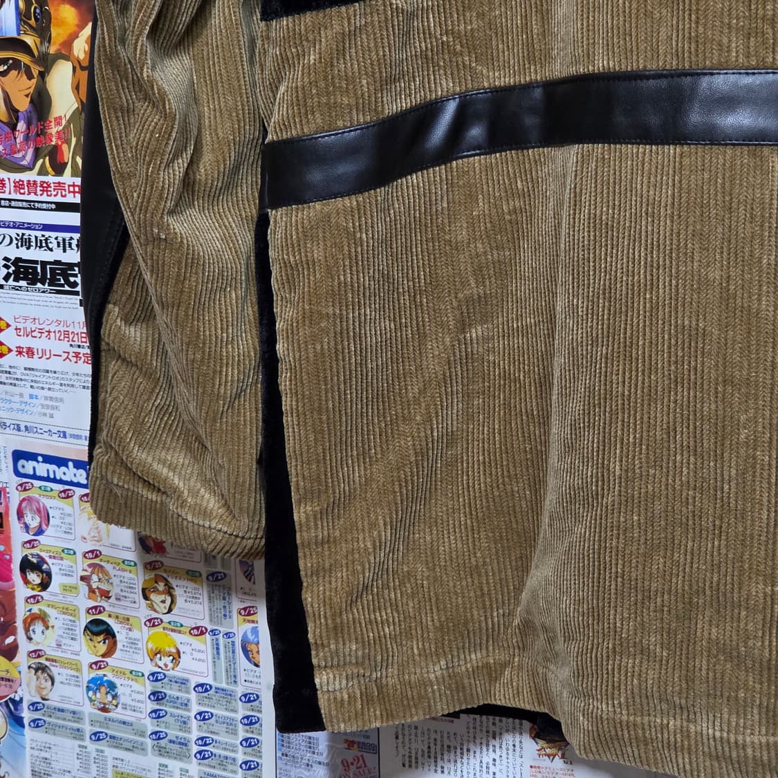 JPN 코듀로이 레더 브라운 필드 자켓 상품이미지7