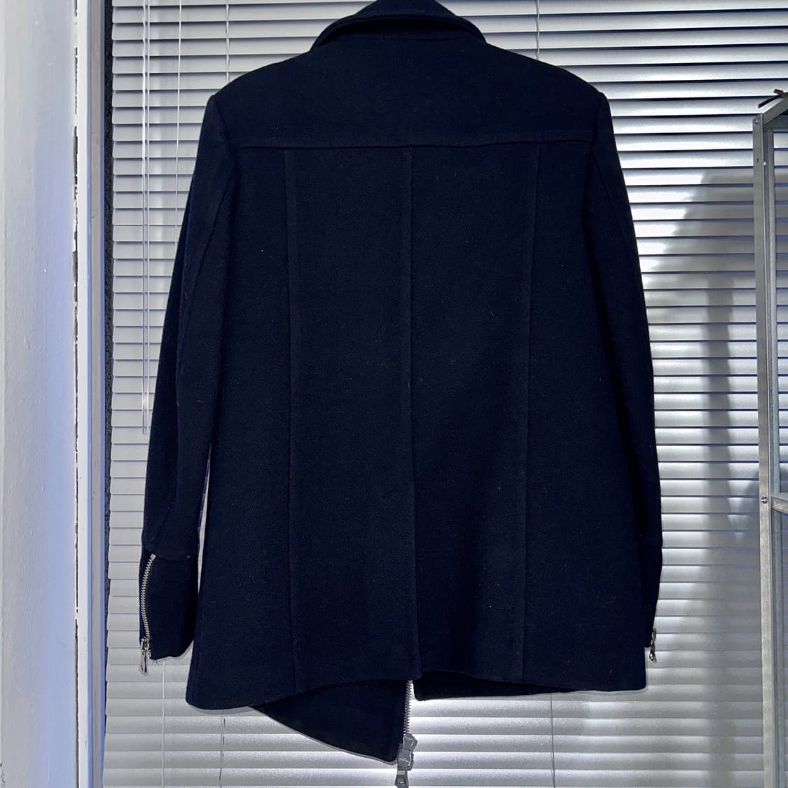 2000s 아카이브 발망 네이비 나폴레옹 피코트 상품이미지5