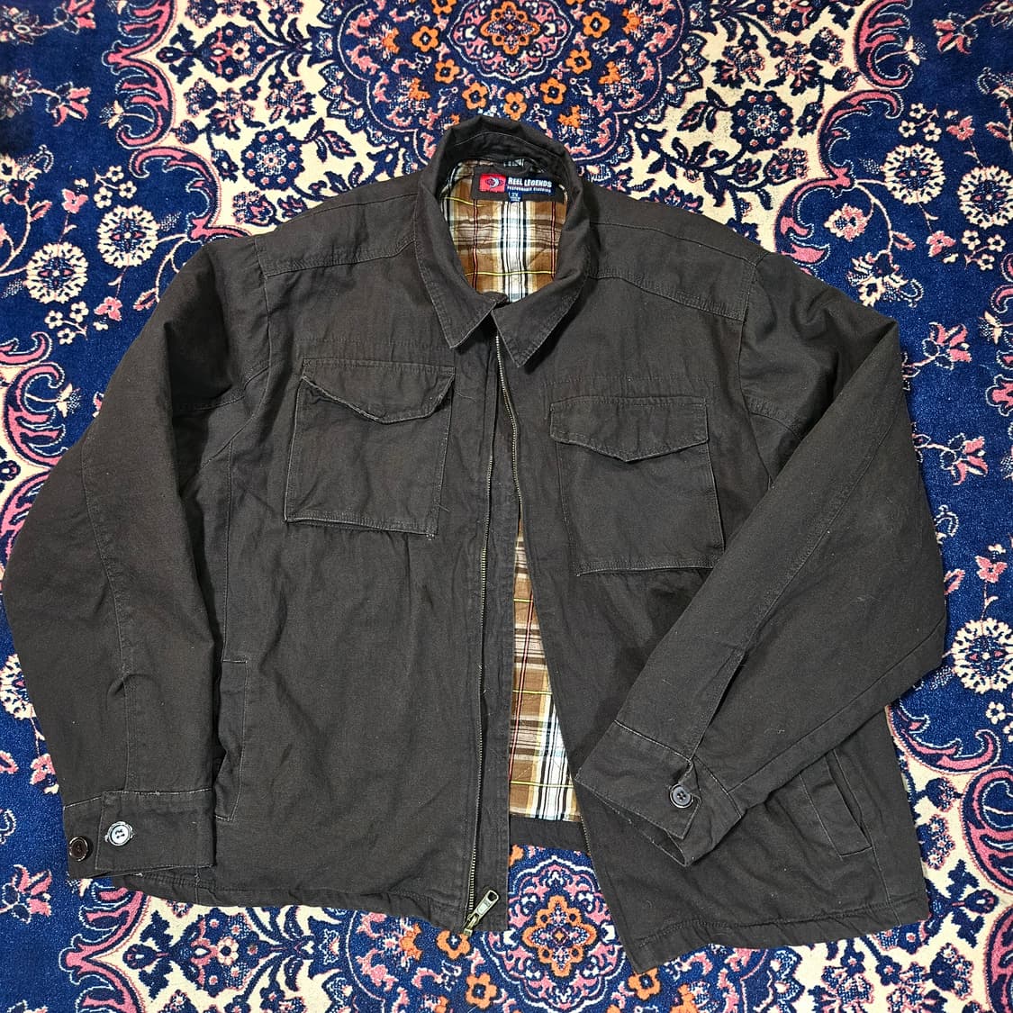 REEL LEGENDS in USA 워크웨어 체크 누빔 자켓
 상품이미지1