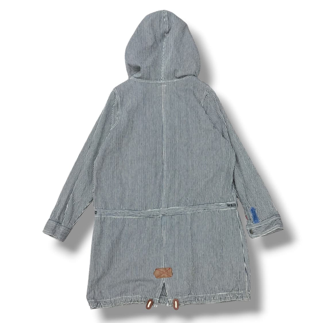 JPN 모리 니혼진 스트라이프 코튼 야상 후드집업 상품이미지2