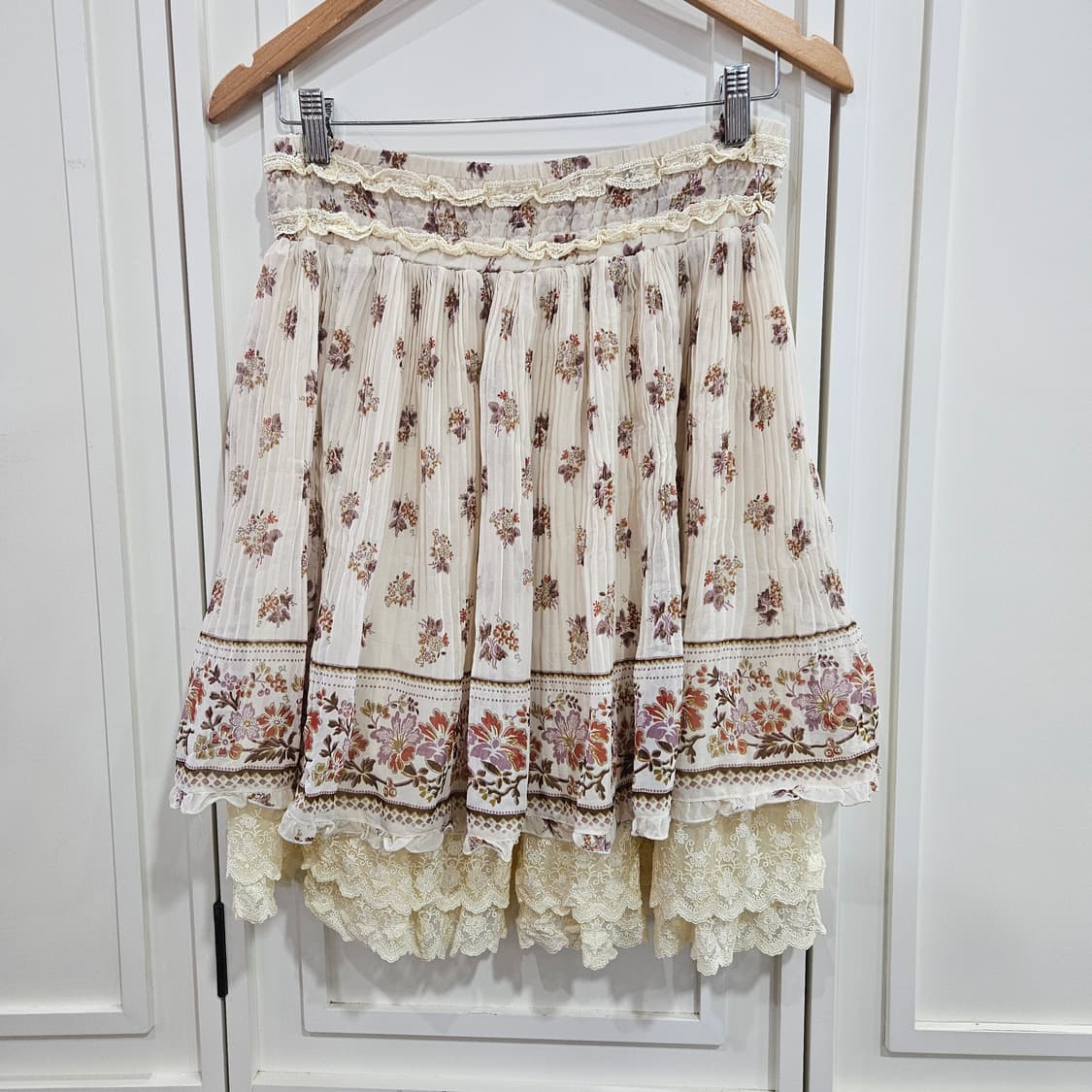 엑시즈팜(axes femme) 보헤미안 플라워 레이스치마 상품이미지7