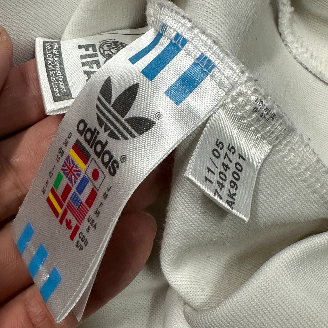 아디다스 독일 국대 트랙탑 화이트 져지 상품이미지5