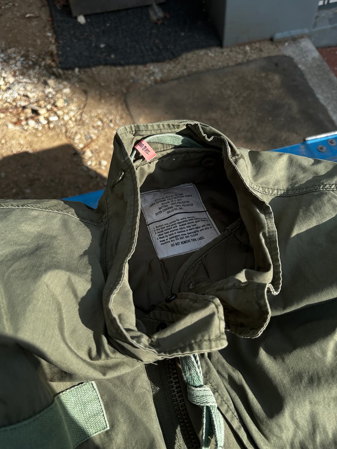 70s us army m65 피쉬테일 개파카 자켓 상품이미지2