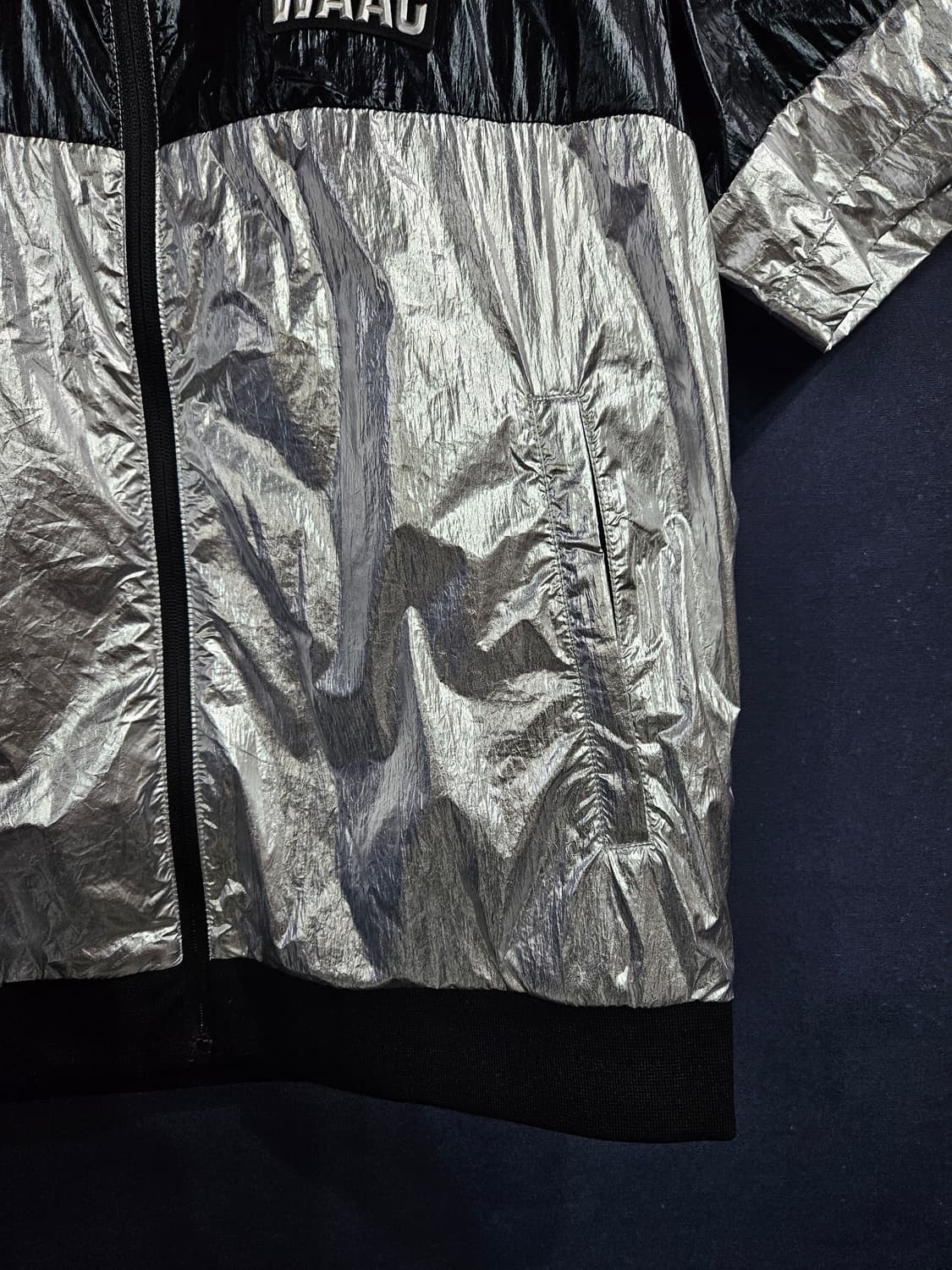 왁 프린팅 실버 남성 100 골프 바람막이 자켓  상품이미지5