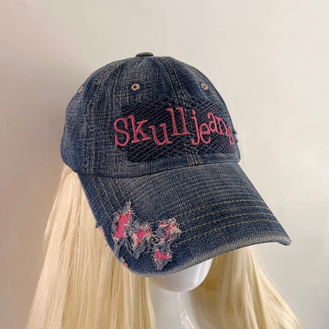 Skull jean 스컬 진스 데님 볼캡 상품이미지3
