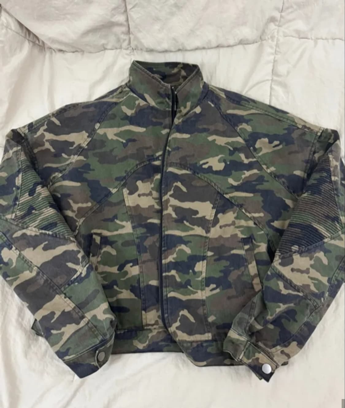 택만뗀 새상품)노매뉴얼 카모 자켓 m 우드랜드 상품이미지1