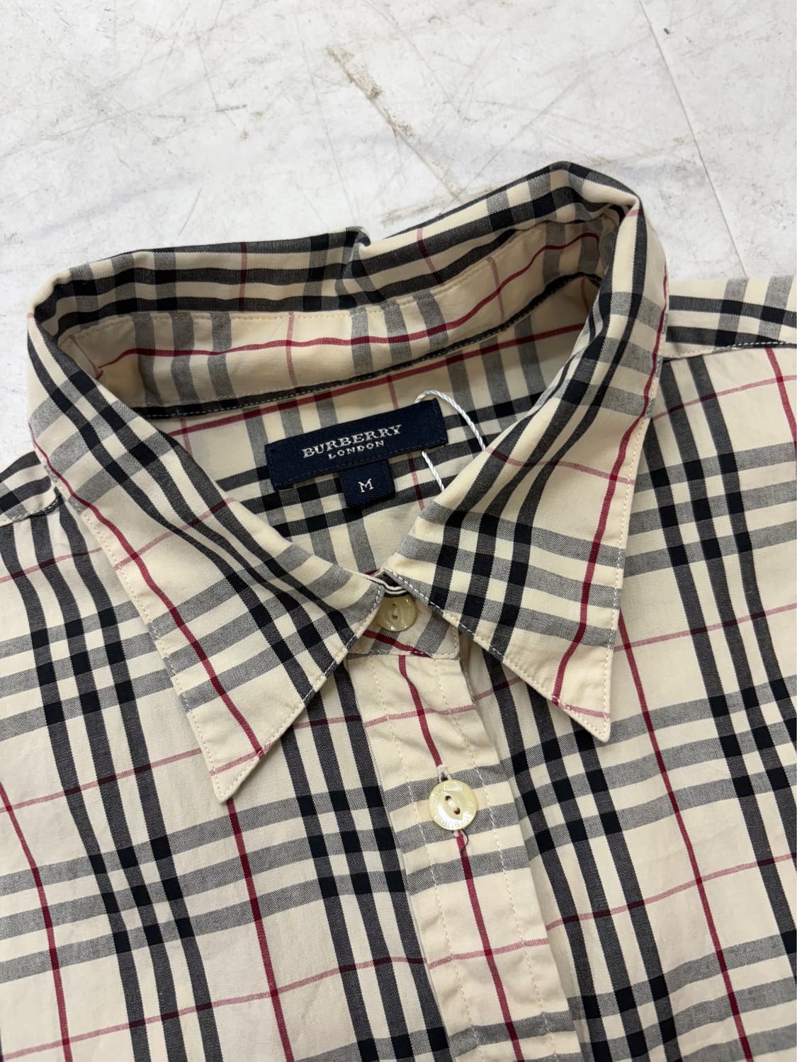 버버리 런던 클래식 체크 코튼 셔츠 상품이미지3