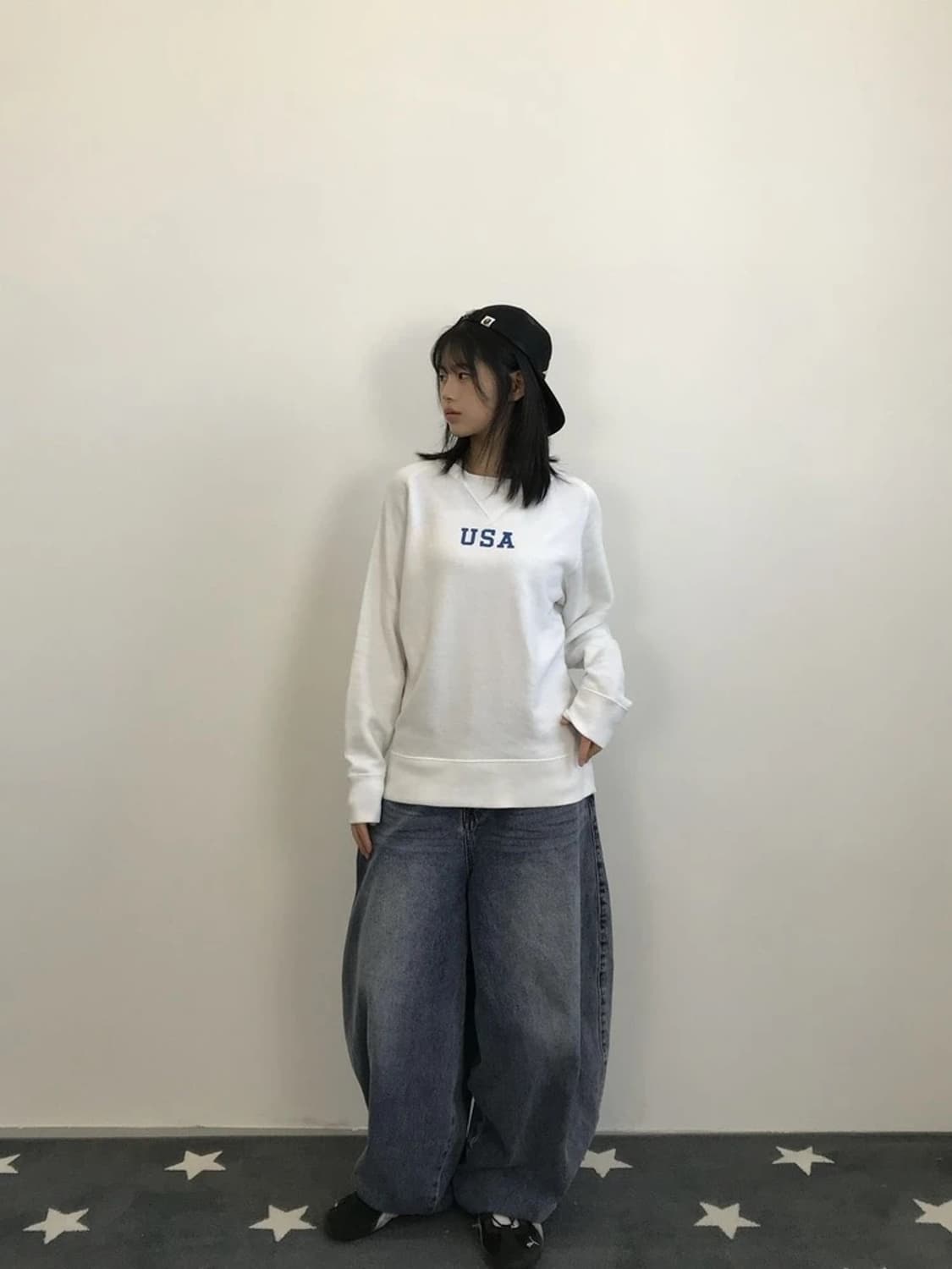 USA Flag Graphic Sweatshirt 상품이미지1