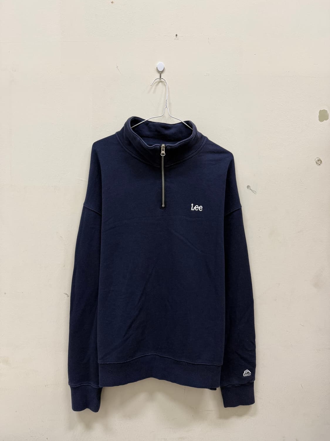 LEE 네이비 반집업 맨투맨 상품이미지1