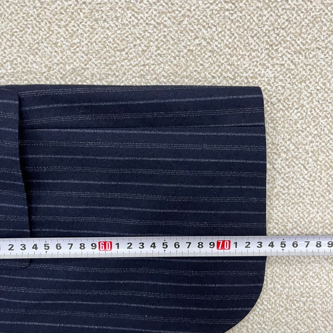 [48] 맨온더분 네이비 스트라이프 슬림핏 정장 테일러 수트 셋업 010 상품이미지5