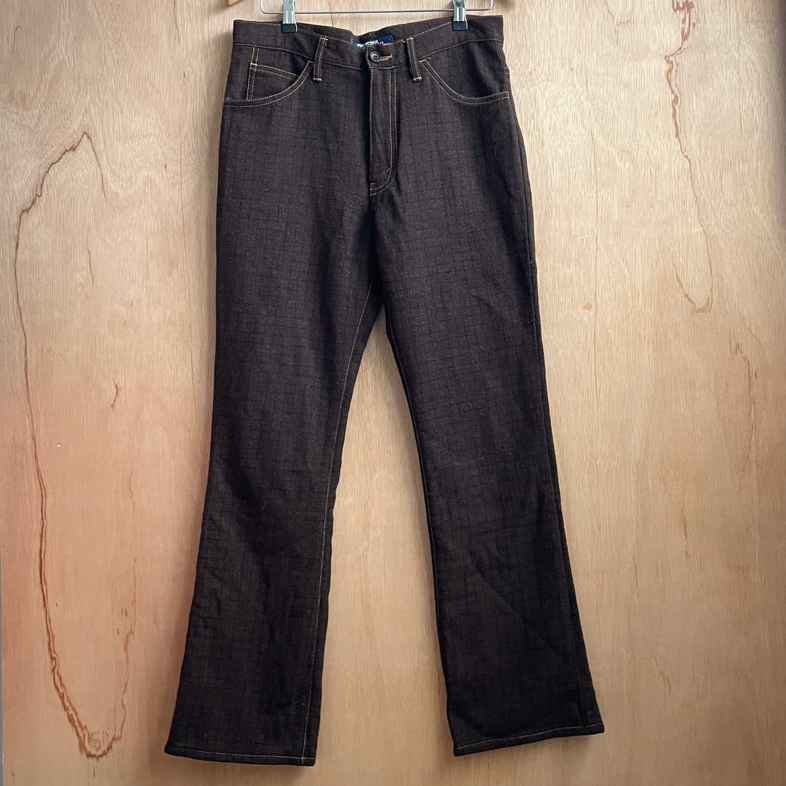 준야와타나베 체크 울 플레어 팬츠 상품이미지2