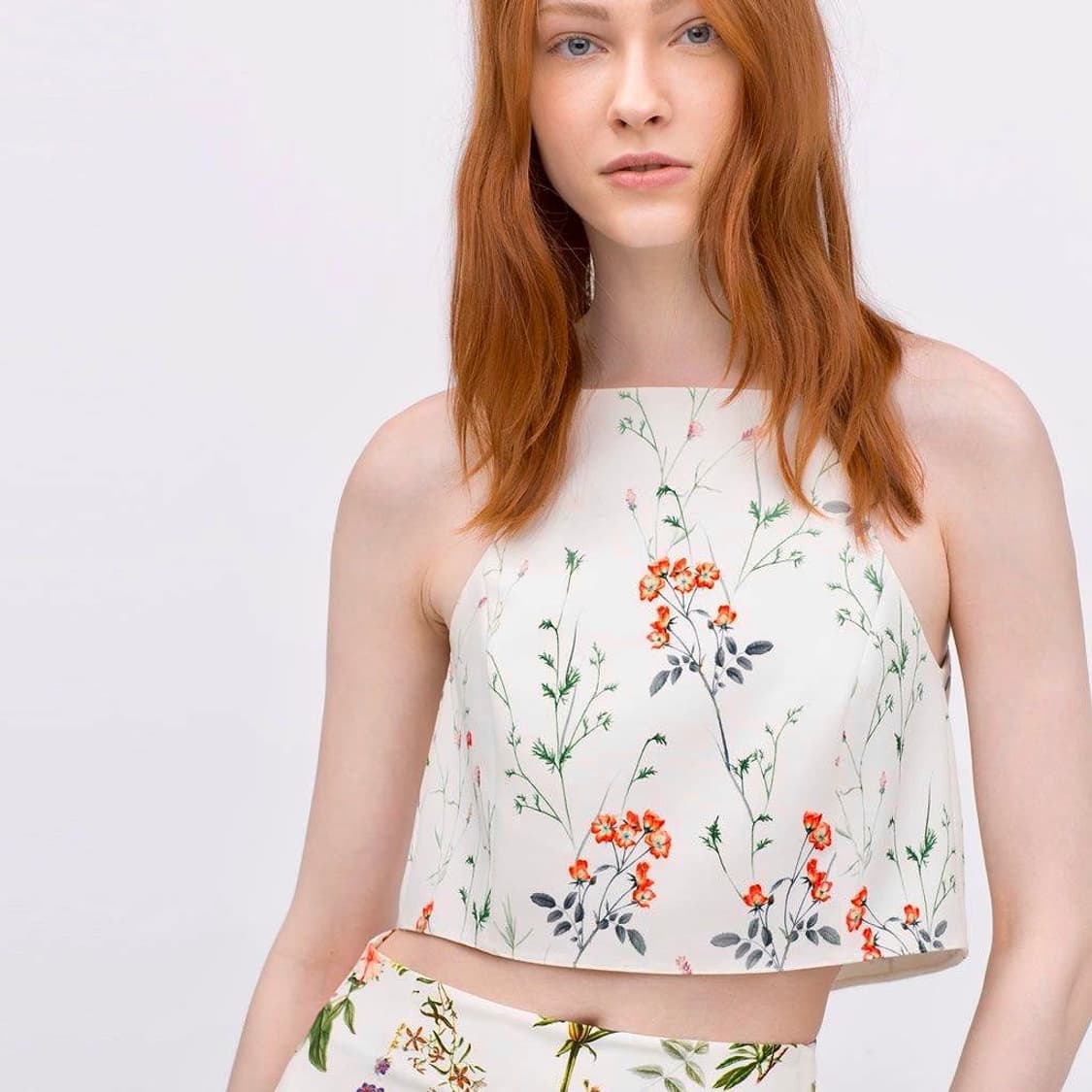 새상품 ZARA FLORAL TOP 상품이미지1