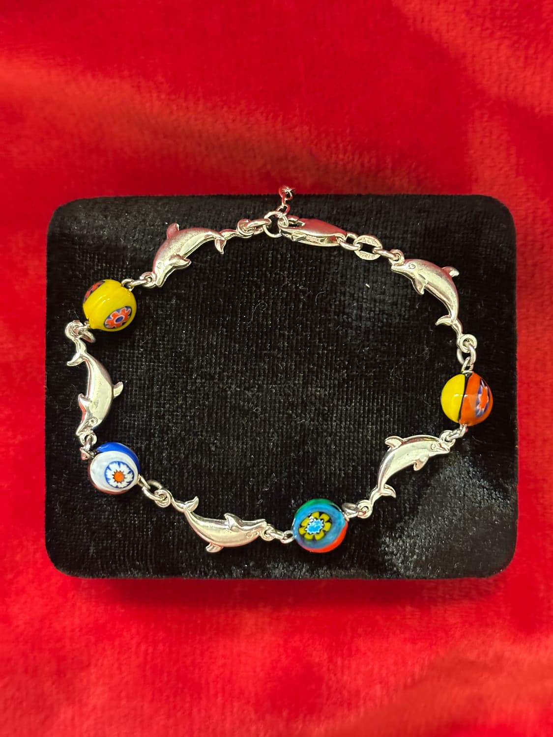Vintage 925 Sterling Silver Murano Mille 상품이미지1