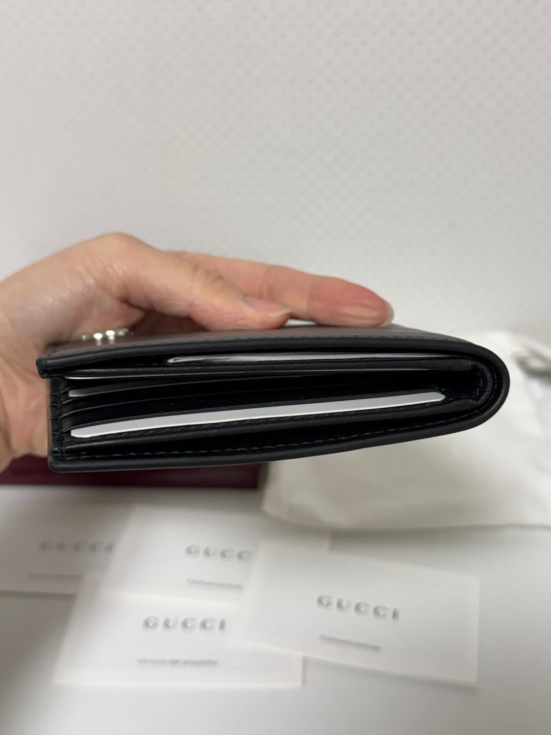 구찌 남자 반지갑 블랙 풀구성 상품이미지3