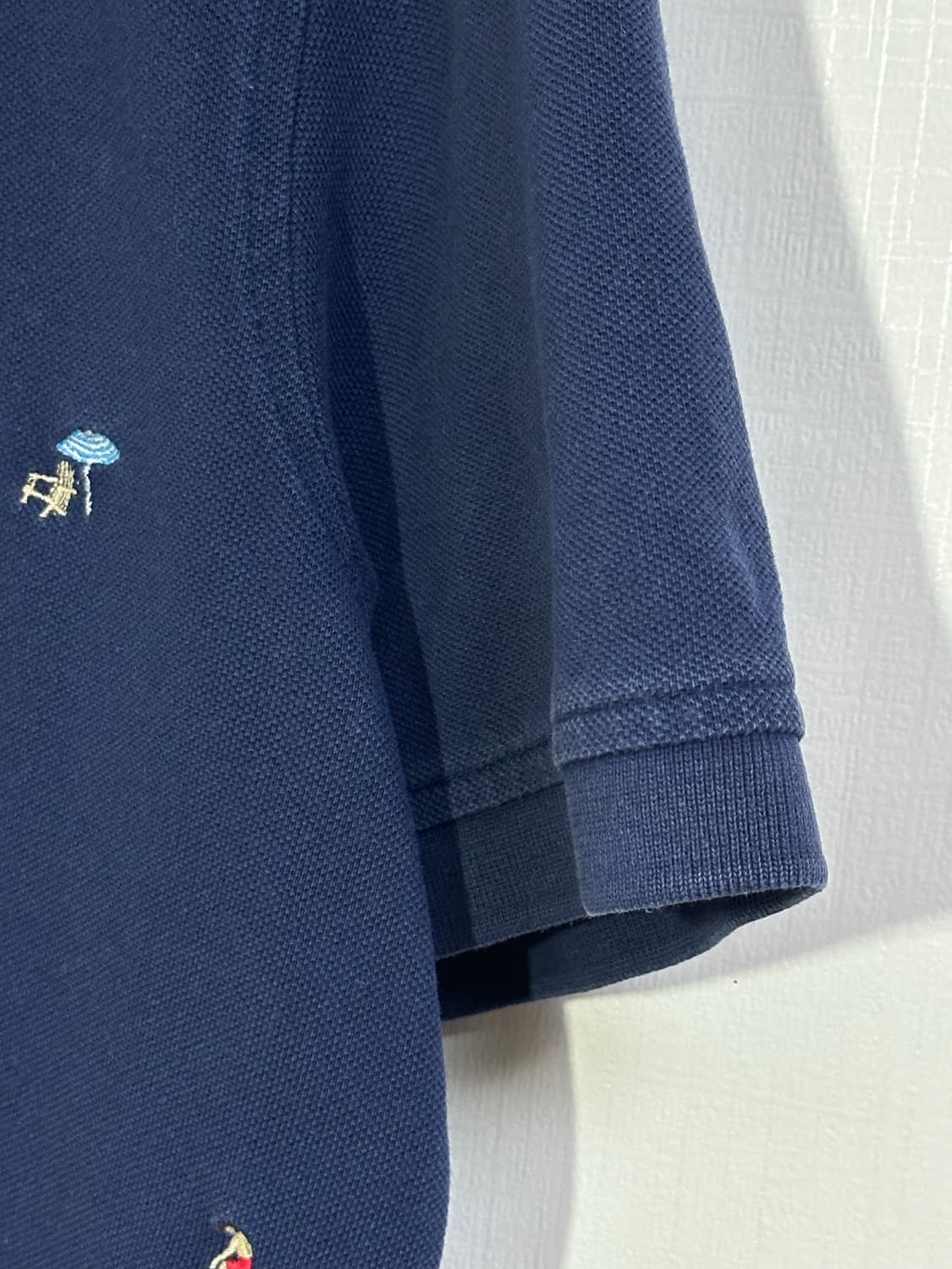 브룩스브라더스 자수 카라 티셔츠 L/네이비 상품이미지5