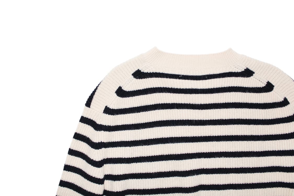 RECTO 렉토 스트라이프 버튼업 니트 상품이미지4