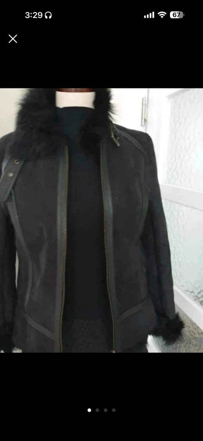 무스탕 시어링자켓 y2k 갸루 그런지페어리 천연소재 상품이미지2