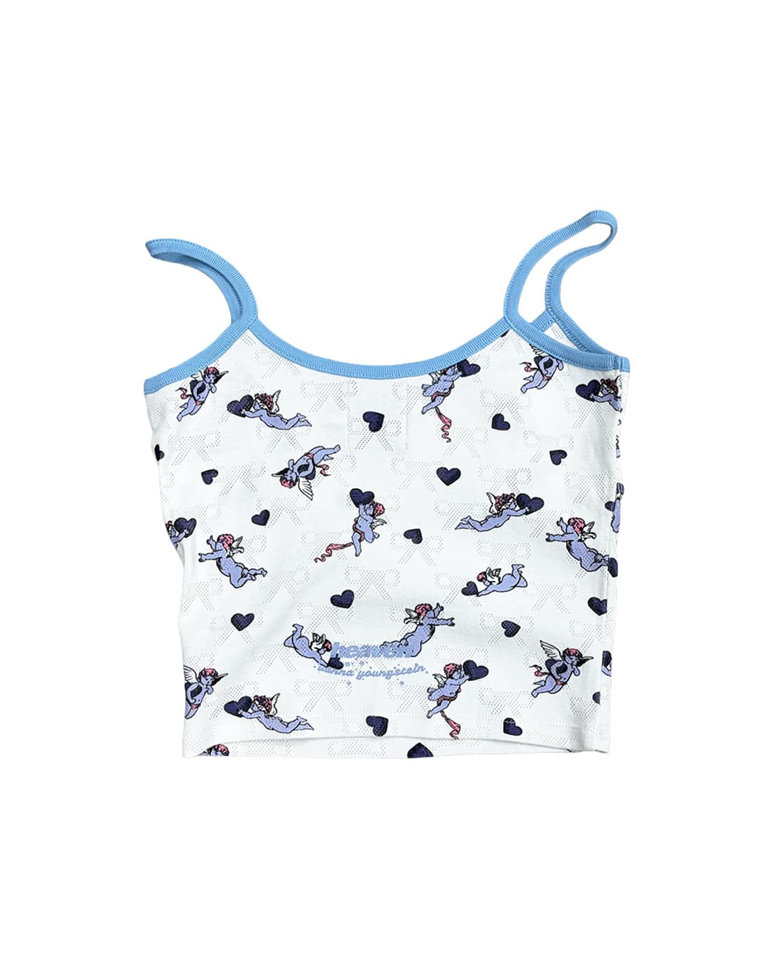 헤븐 바나 영슈타인 보우 크롭 탱크탑 상품이미지2