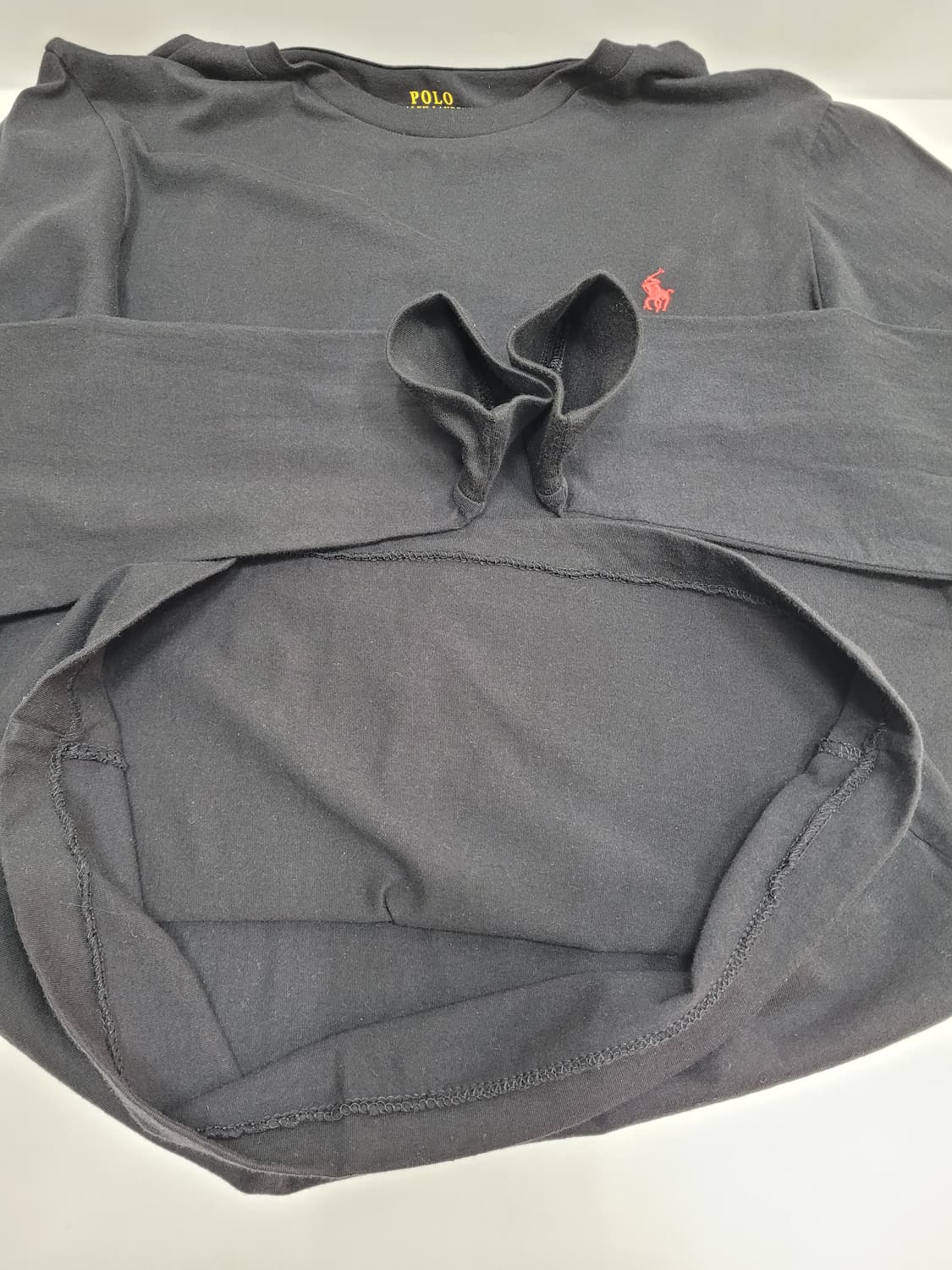 POLO 폴로 랄프로렌 레드 포니 긴팔 티셔츠 / 남 170-92A 블랙 상품이미지6