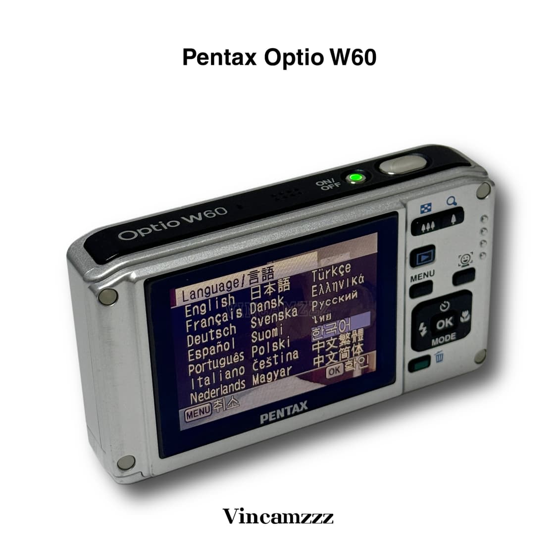 [풀박] Pentax Optio 펜탁스 옵티오 W60 디지털 카메라 상품이미지2