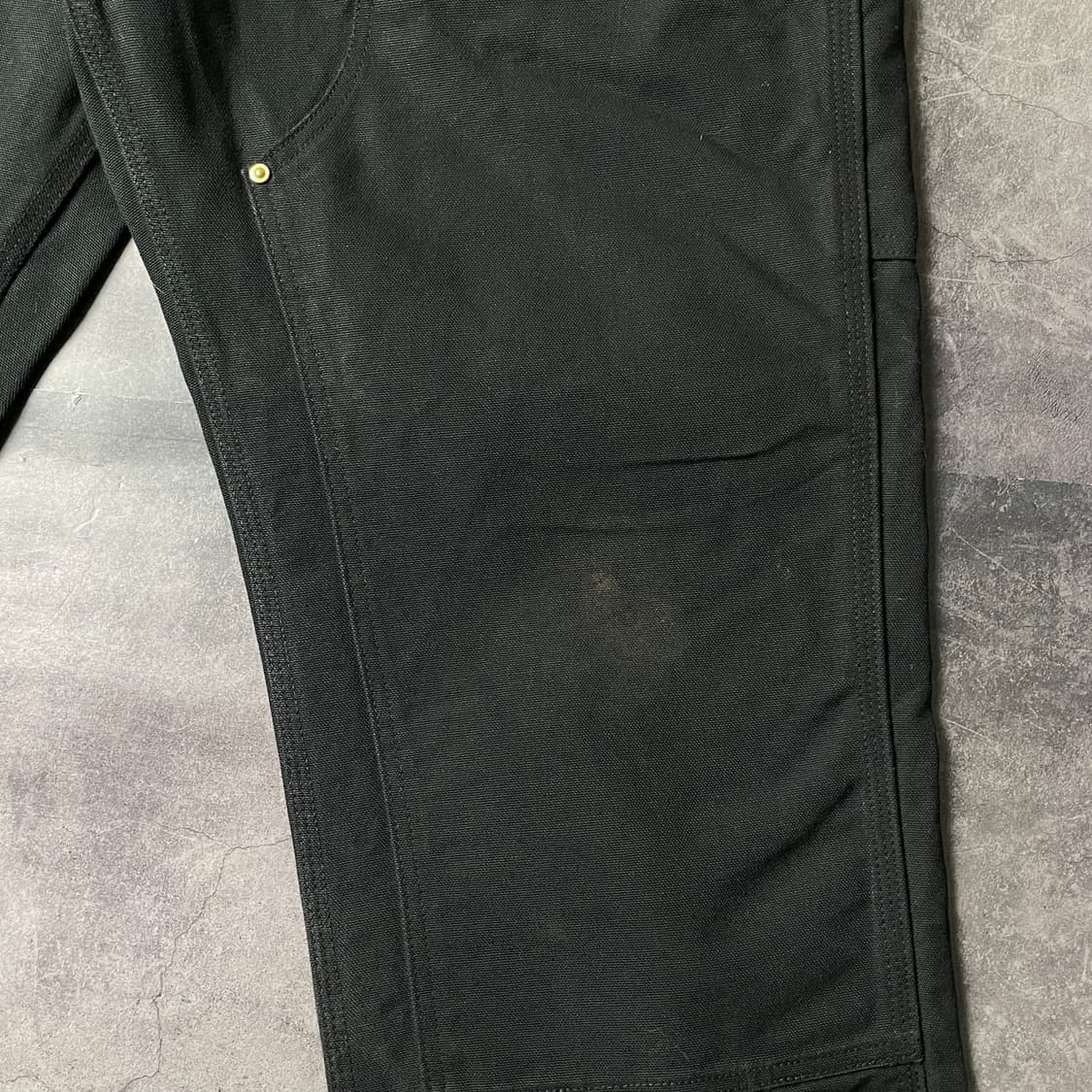 CARHARTT 칼하트 B01 블랙 더블니 카펜터 워크 팬츠 A00839 상품이미지5