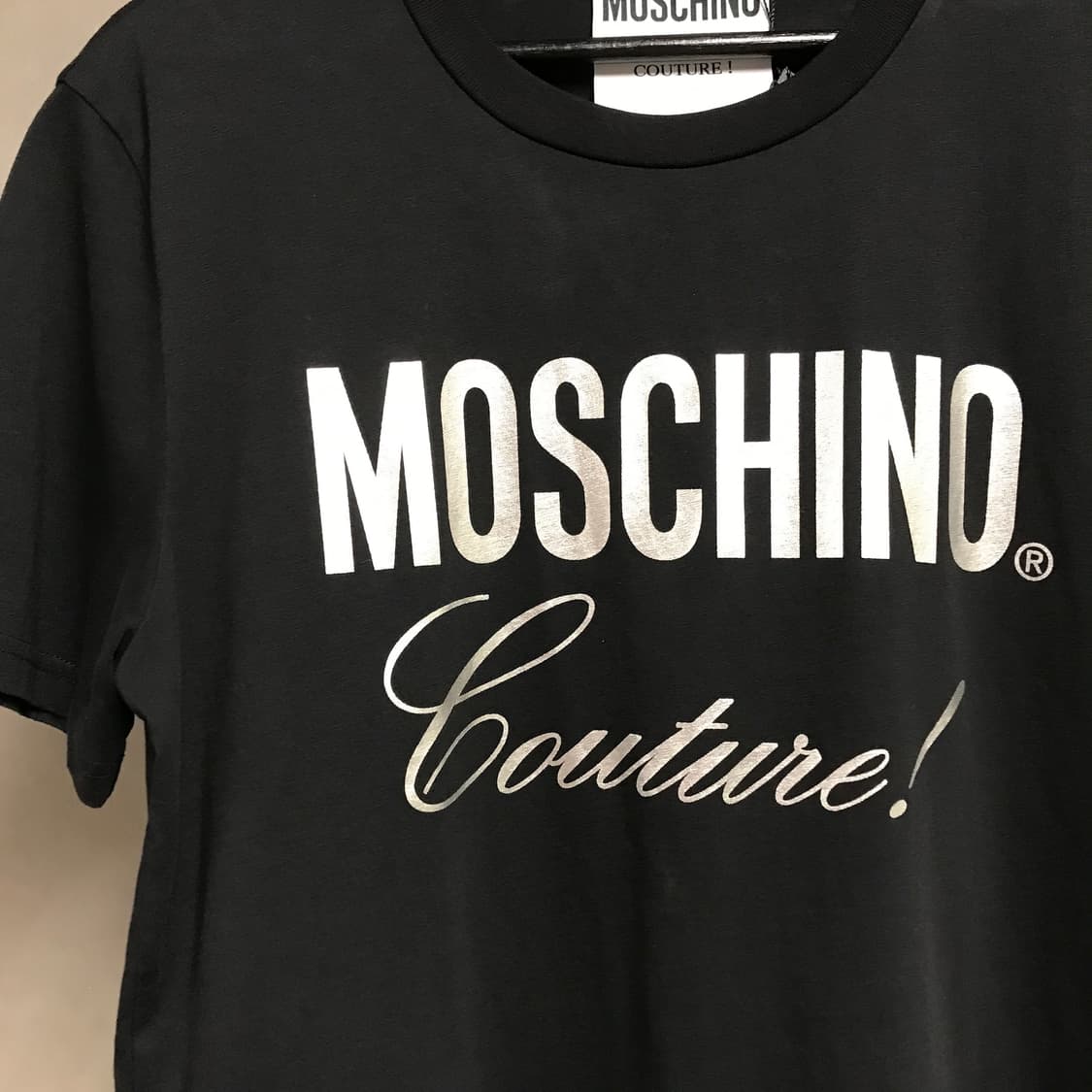 모스키노 블랙 반팔 티셔츠 95 상품이미지4