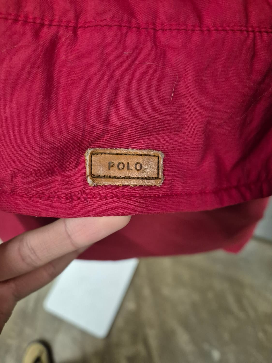 폴로 랄프로렌 버건디 패딩 자켓 상품이미지5