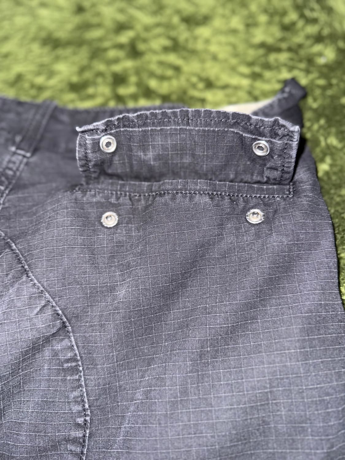 [30X32] 칼하트 WIP 립스탑 빈티지 워싱 카고 팬츠 블랙 상품이미지9