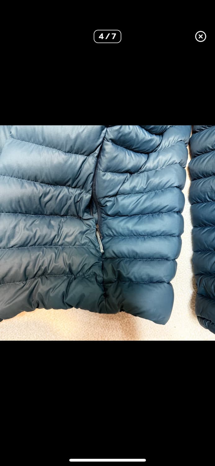 파타고니아 다운스웨터 논후디 누보그린 23fw 알프 피츠로이 빈티지 상품이미지4