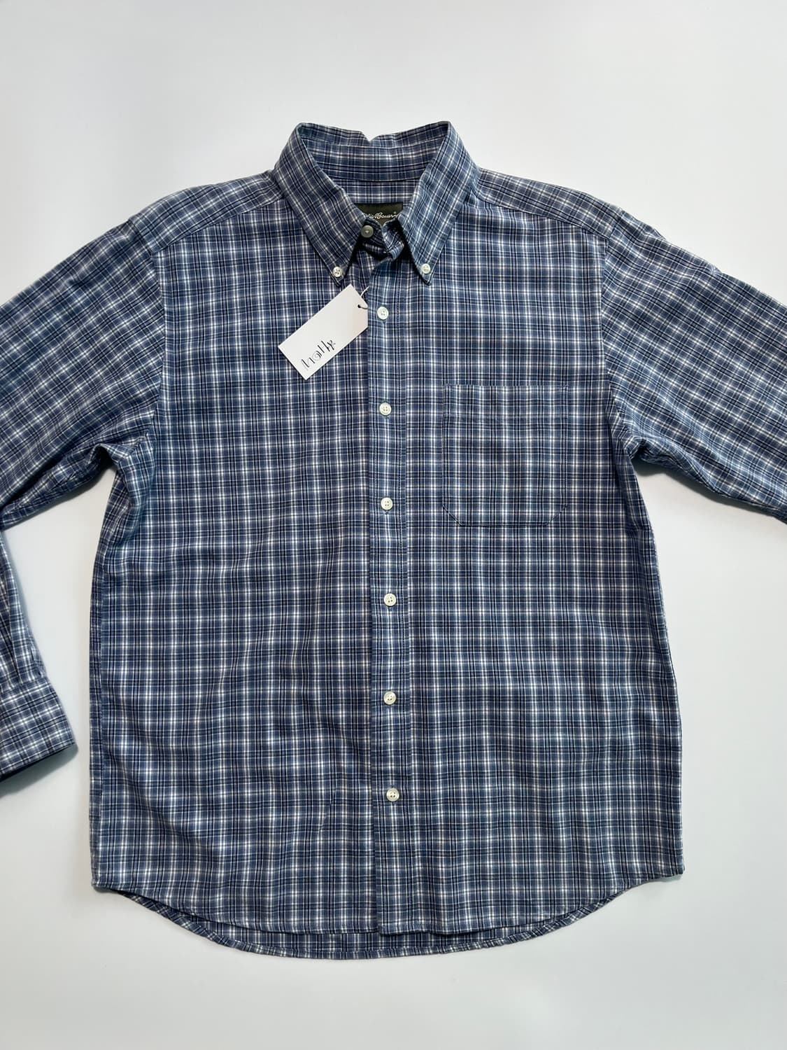 에디바우어 블루 체크 셔츠  상품이미지6