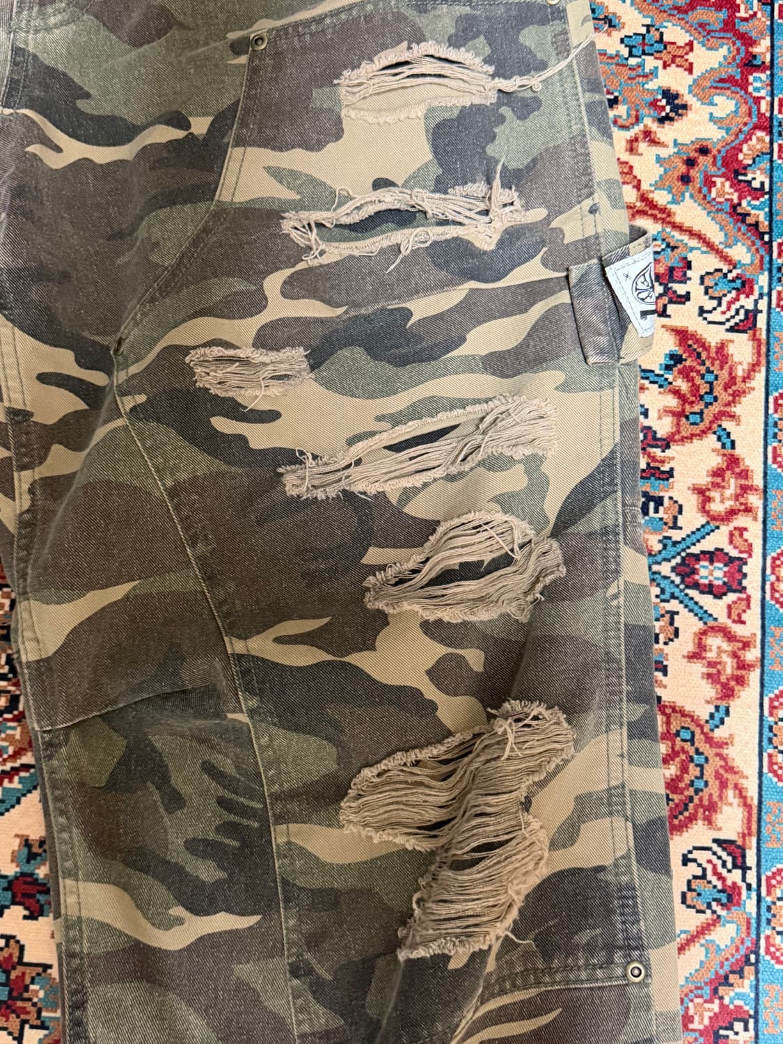 ETCE 더블니 카모 팬츠 사이즈L 상품이미지2