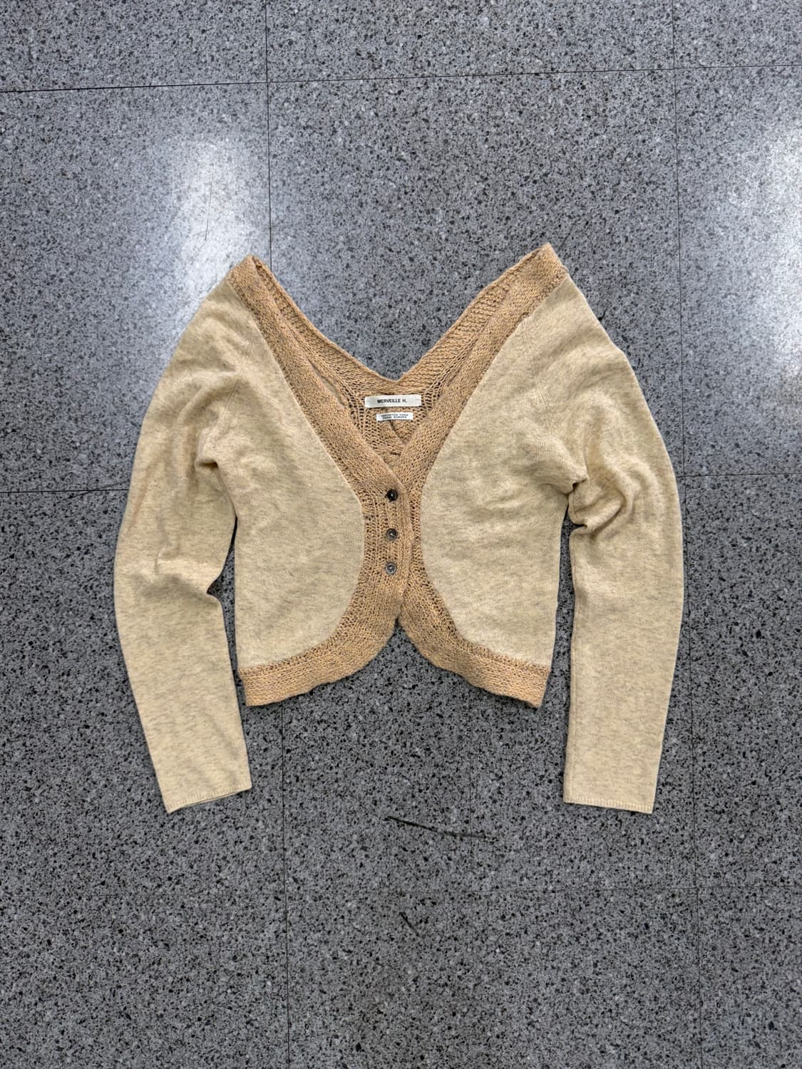 vintage off shoulder bohemian cardigan  상품이미지1