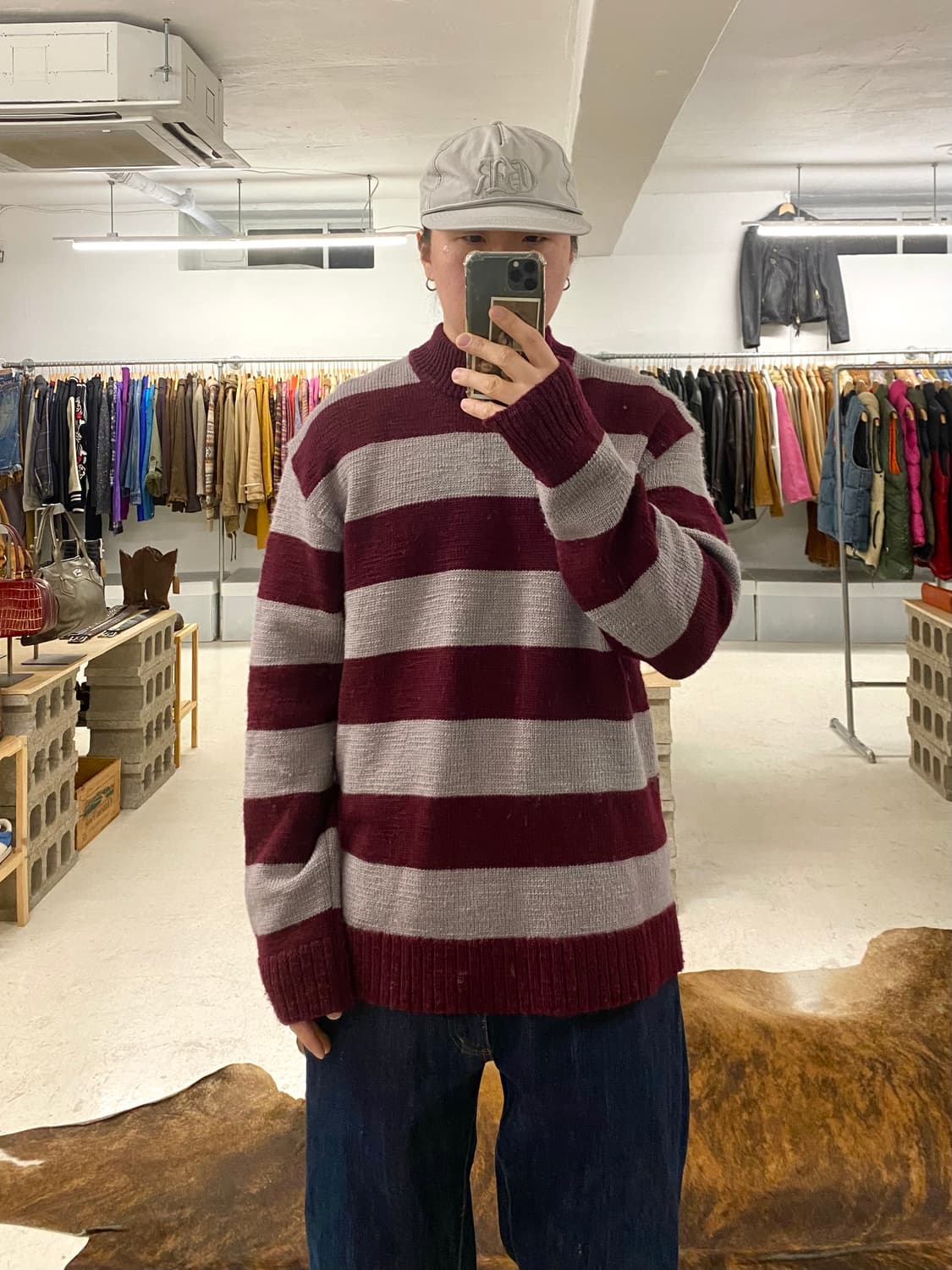 NEEDLES stripe knit 니들즈 스트라이프 니트 상품이미지1