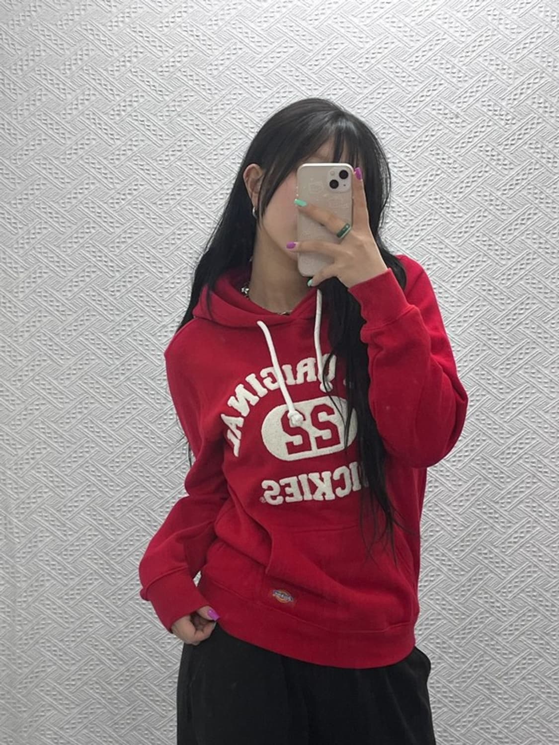 디키즈 00's Y2K 아플리케 로고 후드티 S C06900 상품이미지1