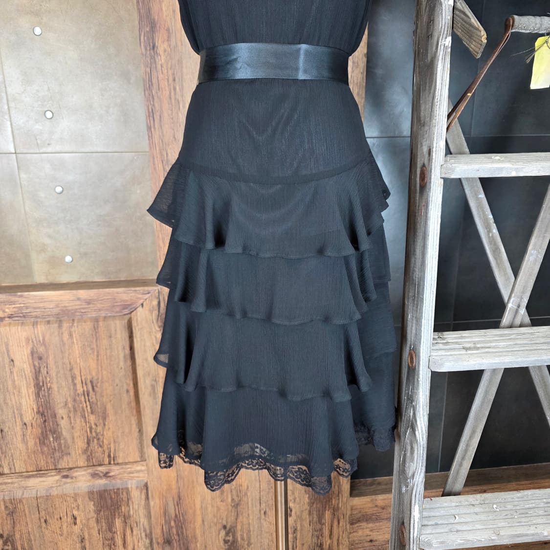 티어드 리본 프릴 원피스 상품이미지3