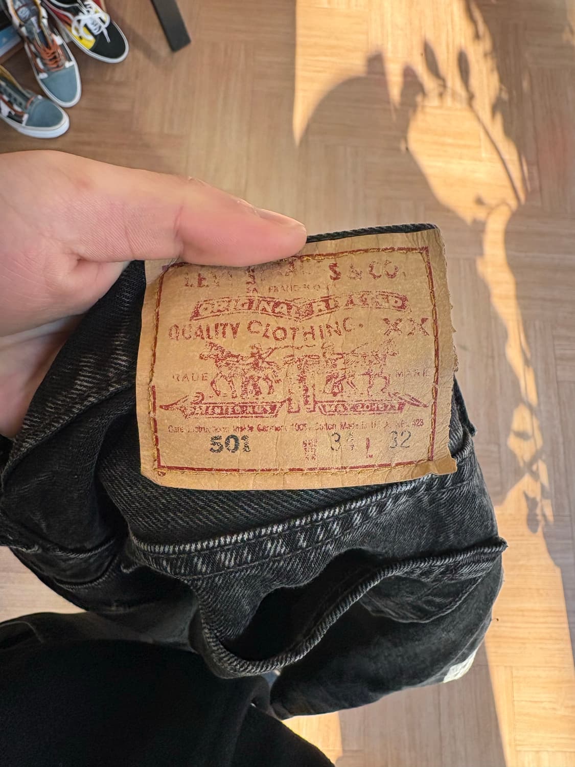 95s levis 501 흑청  상품이미지7