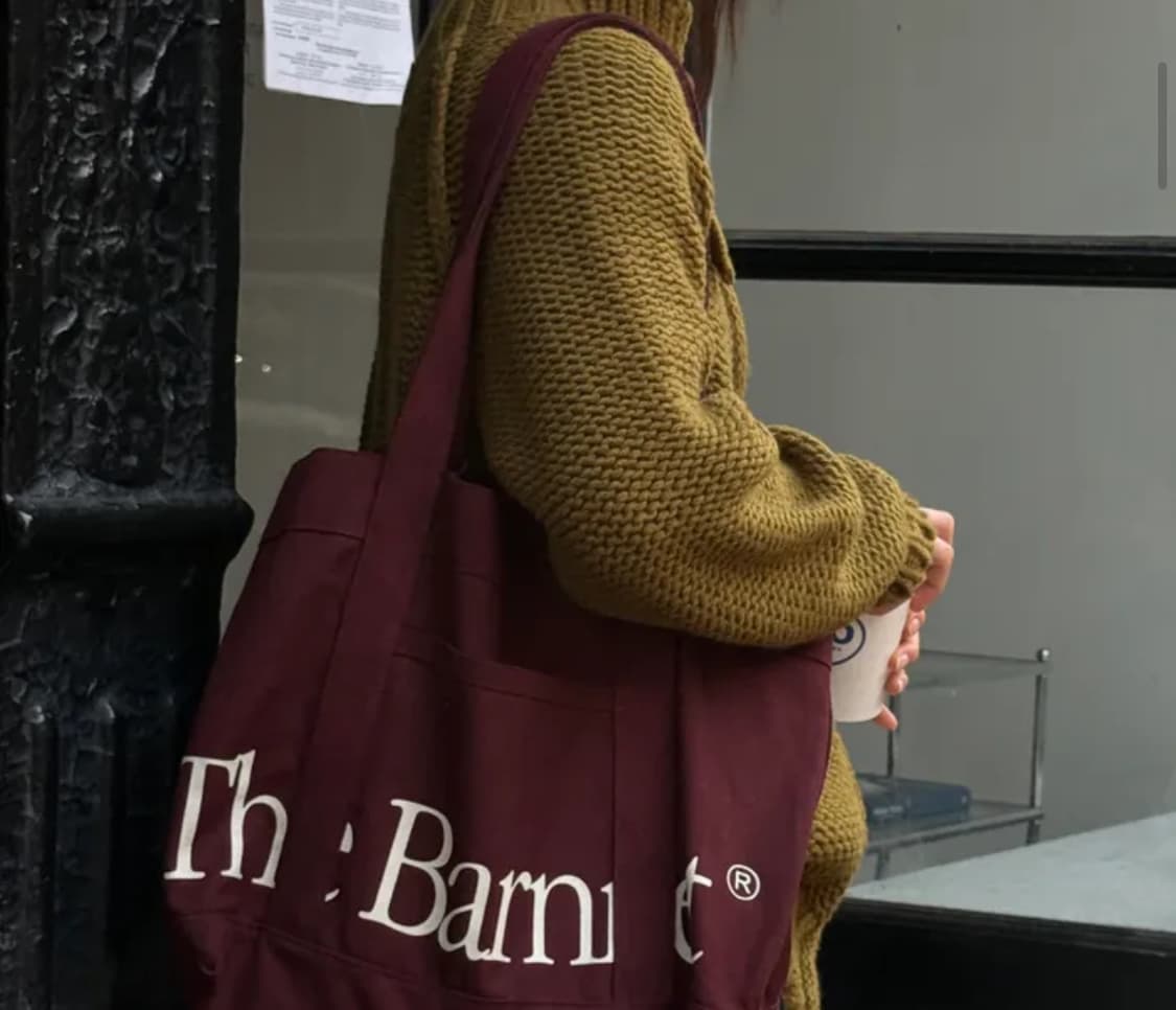 The Barnet 더바넷 토트백 버건디 판매합니다(당일발송) 상품이미지1