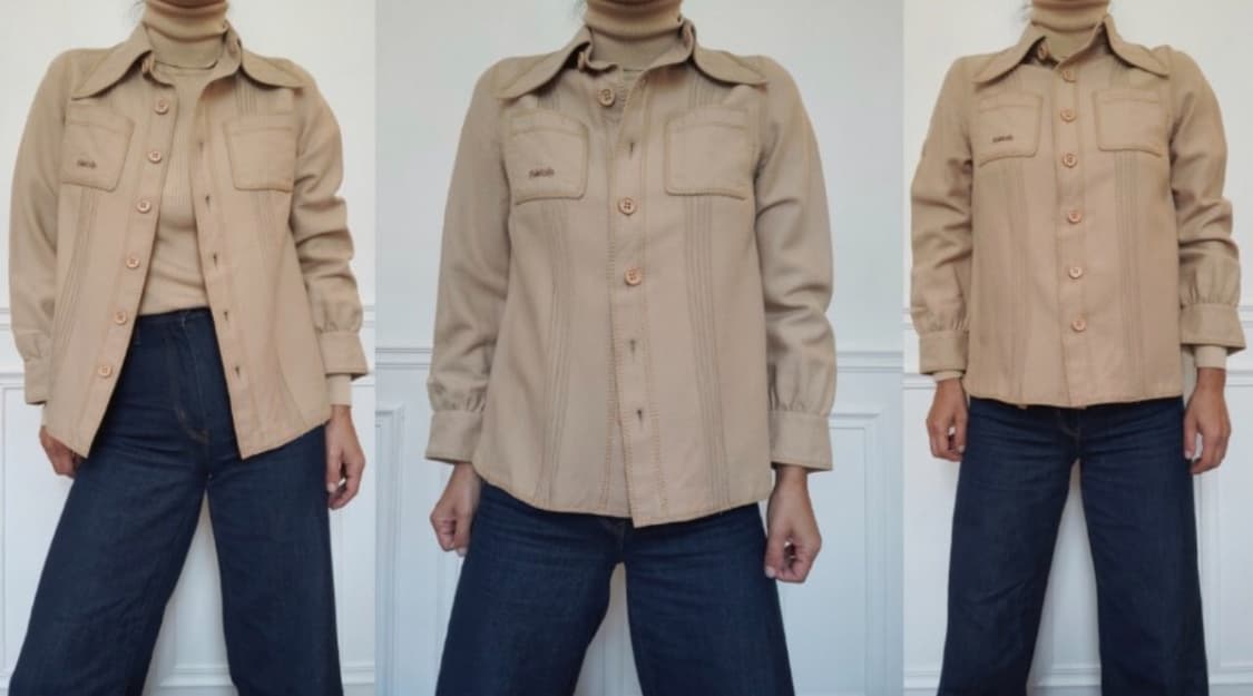 빈티지 블루마린 셔츠 상품이미지2