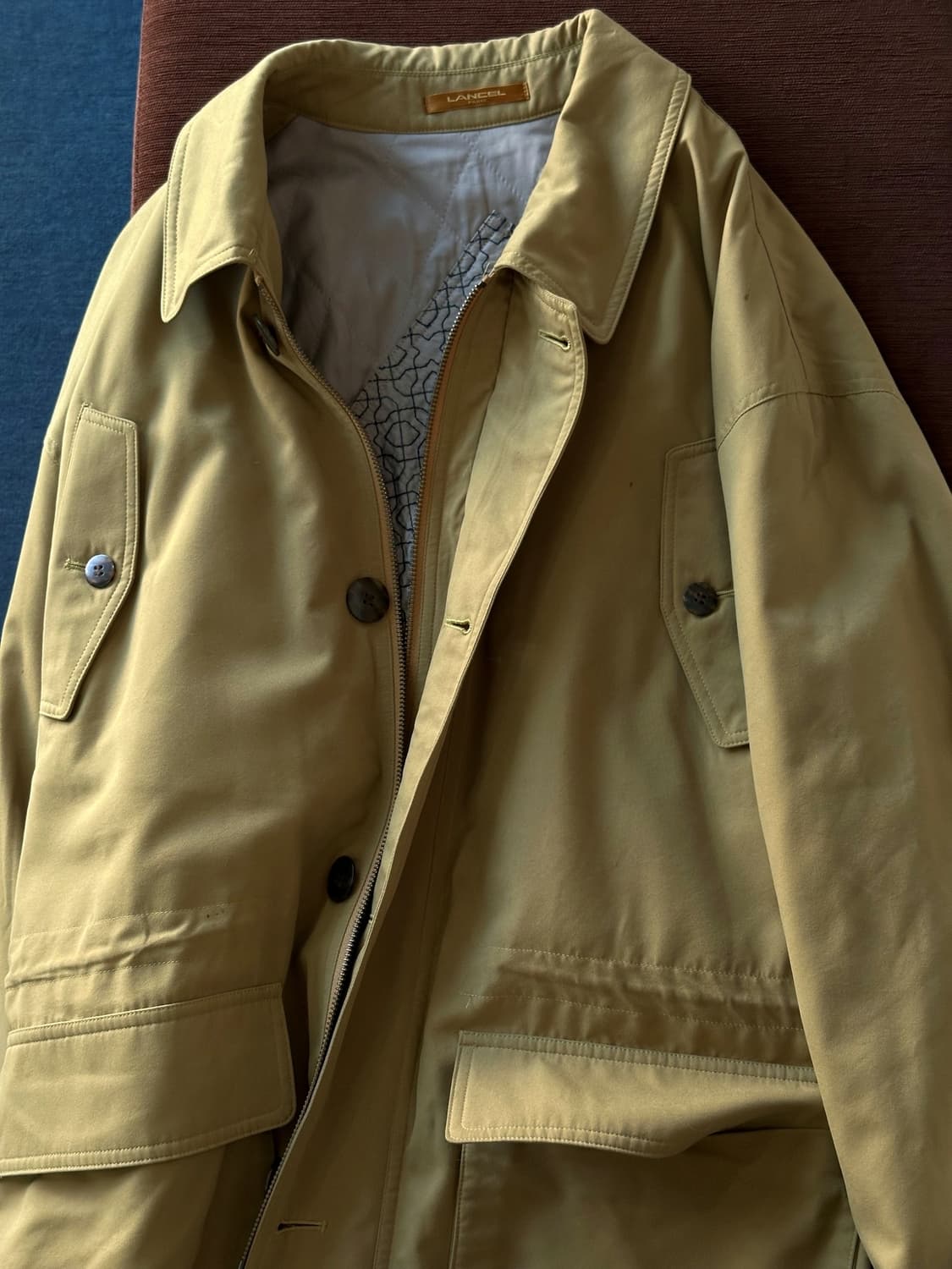 Soft fabric design mil coat 상품이미지1