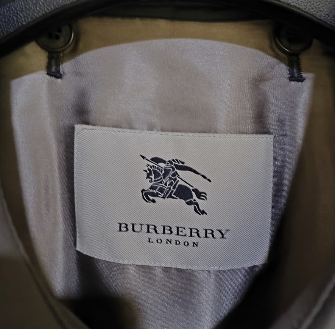 버버리 빅사이즈 오버핏 맥코트 진카키 내피 포함 상품이미지3