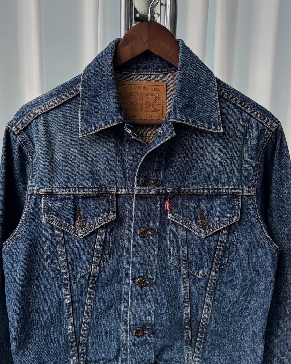 [M]리바이스 90s JPN LVC 3세대 데님 자켓 71557-02 상품이미지5