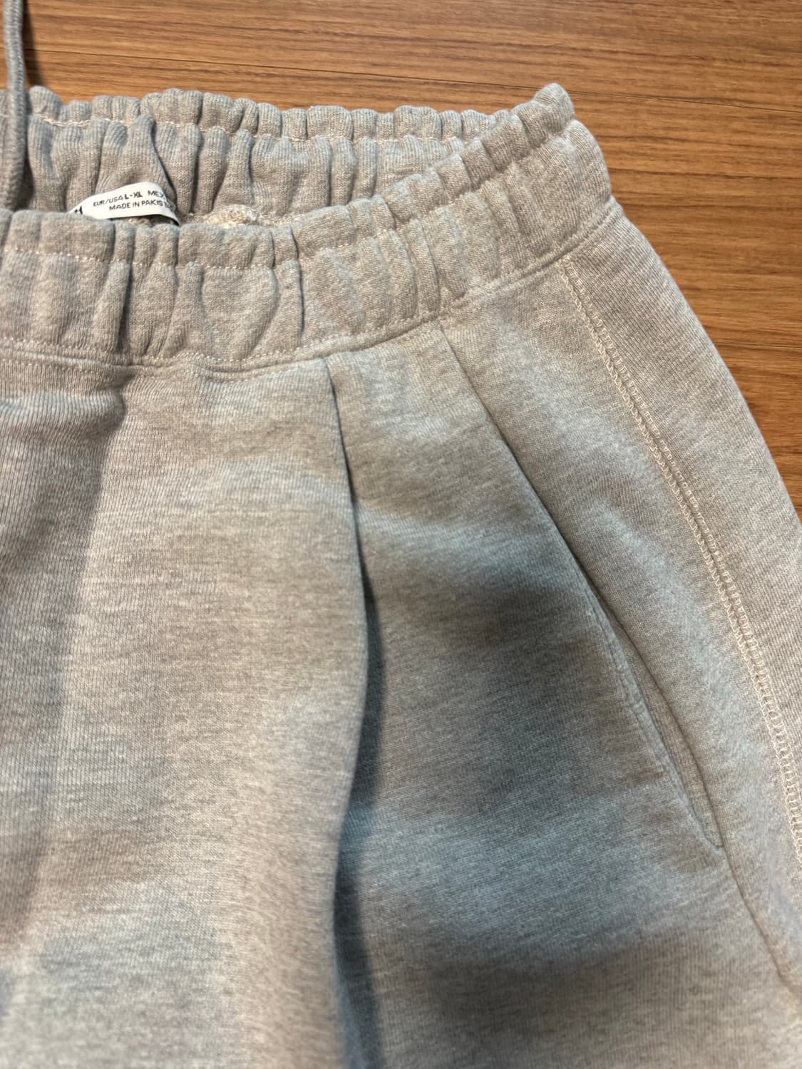 미착용 자라 zara 회색 츄리닝 팬츠 와이드핏 상품이미지2