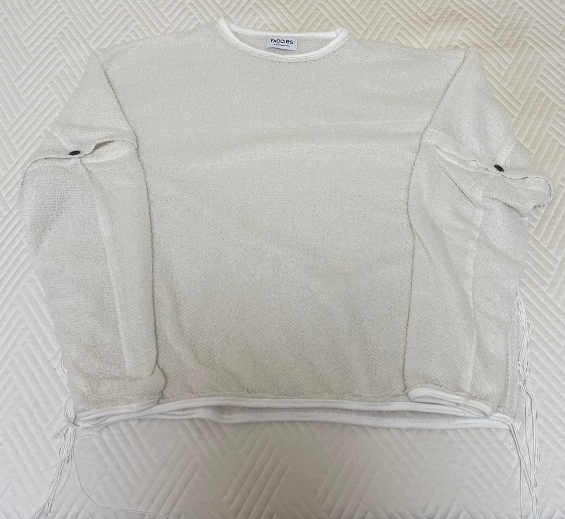FACCIES BOUCLE MESH LS 아이보리 상품이미지7