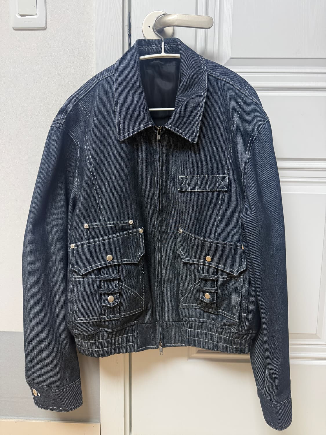 급매) 엘무드 데님 블루종 자켓 48사이즈 상품이미지2