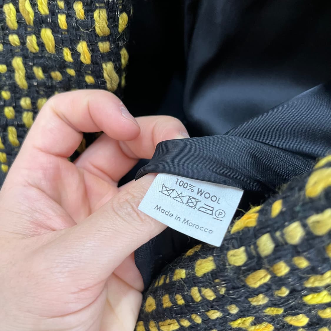 드리스반노튼 숄더퍼프 트위드 자켓 38 상품이미지5