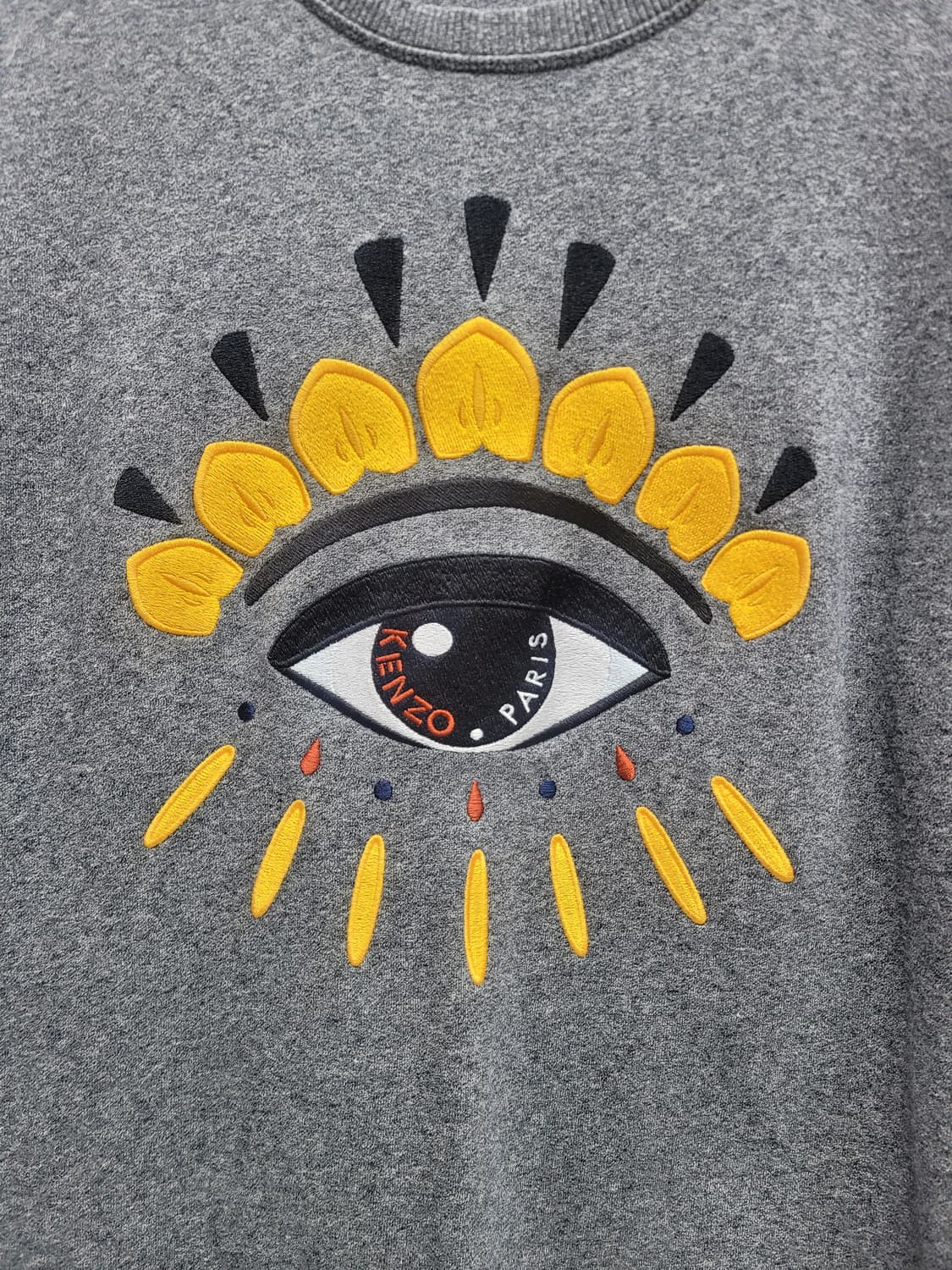 KENZO 겐조 빅아이 자수 로고 맨투맨 스웻셔츠 / 남 S 그레이
 상품이미지3
